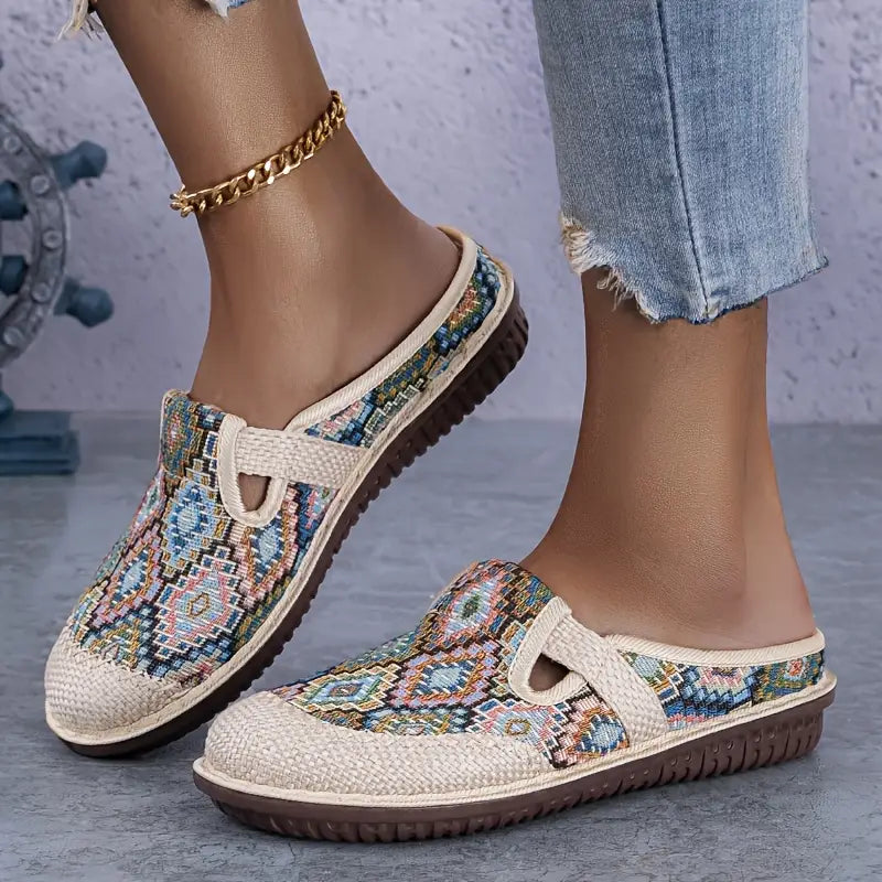 Eryndelle – Sandali slip-on in tessuto eleganti