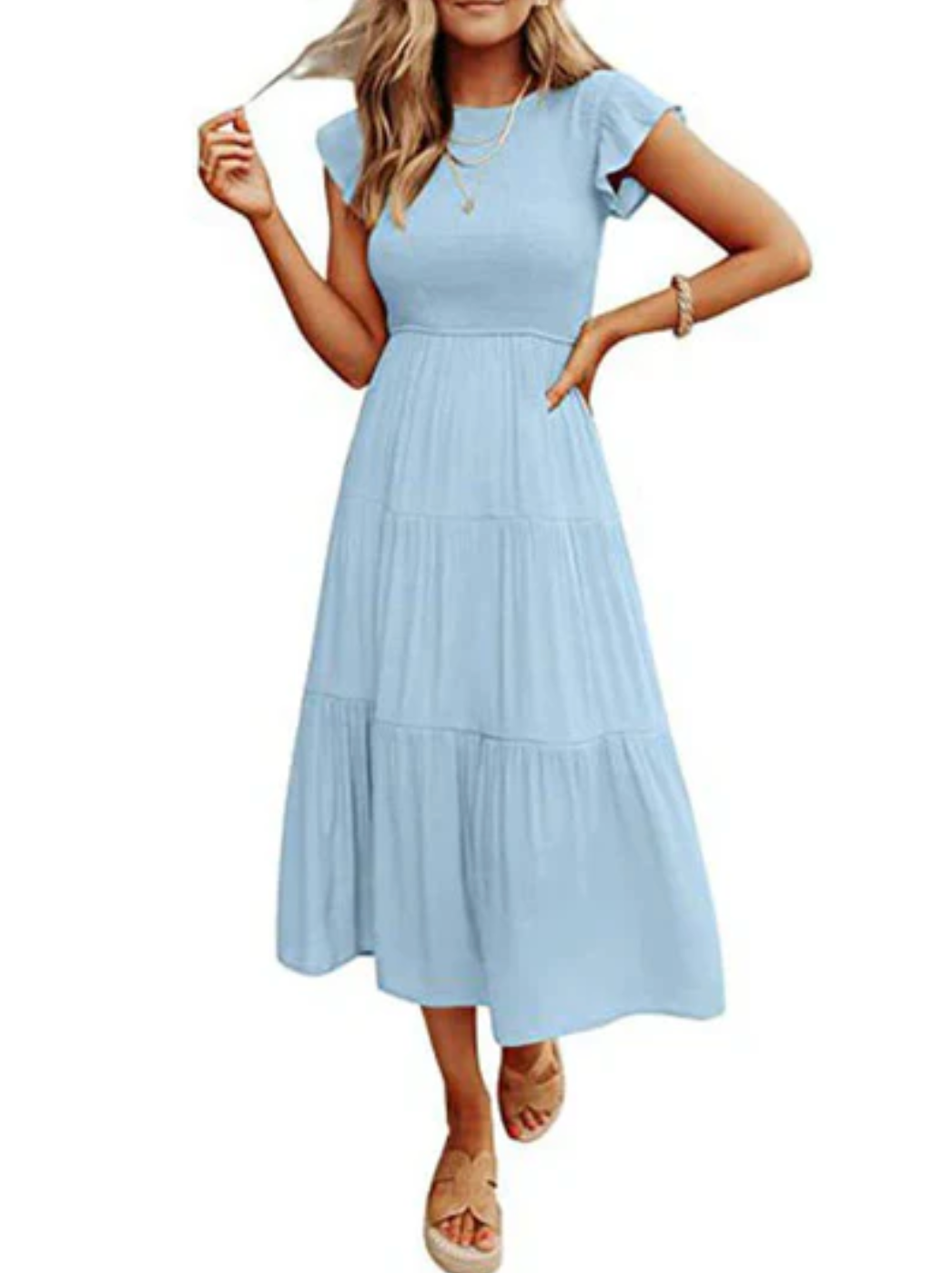 Ravelle – Abito midi elegante con balze