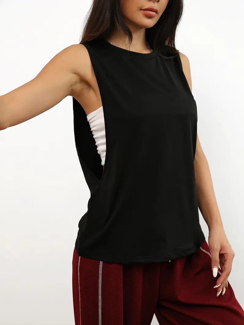 Vexis – Canotta elegante, senza maniche e ampia