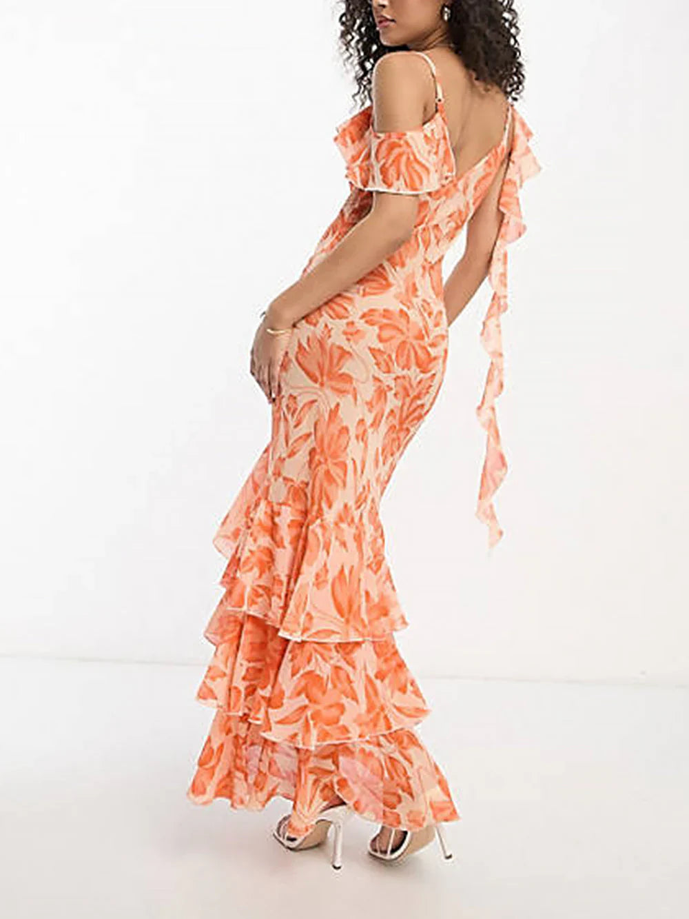 Yriella – Abito lungo audace con volant