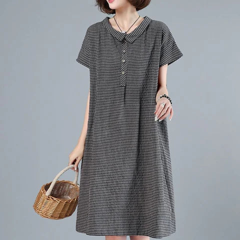 Vinessa – Abito in cotone e lino di alta qualità