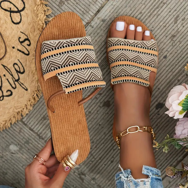 Mortivienne – Sandali boho con cinturino intrecciato