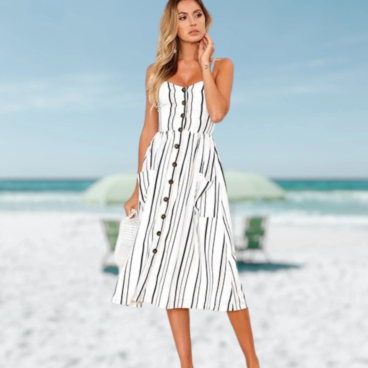 Ilode – Abito in cotone leggero