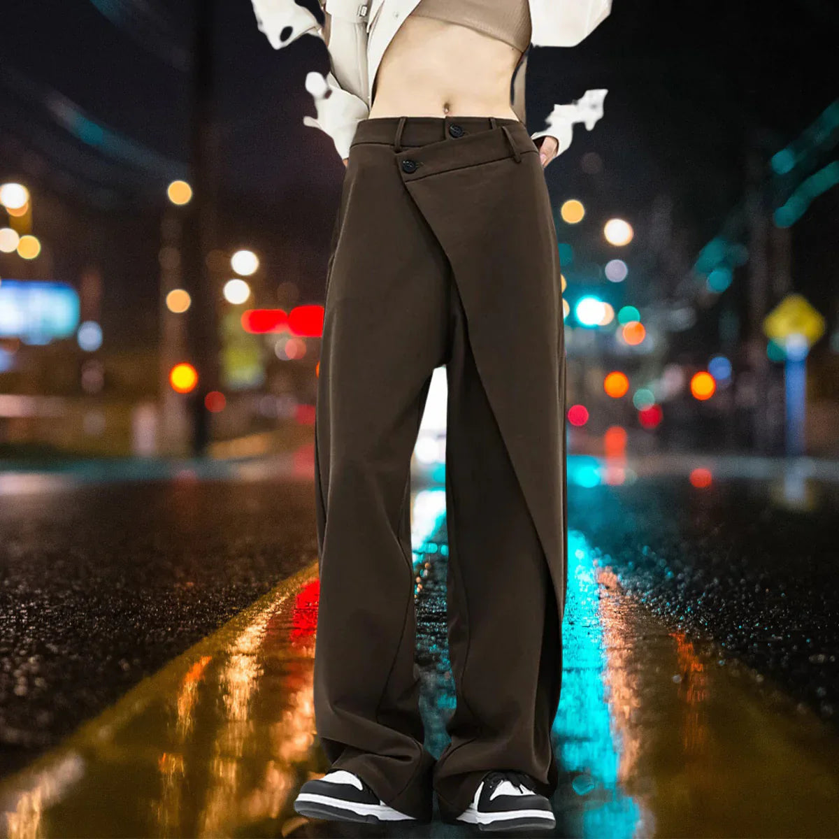 Calyndra – Pantaloni eleganti a gamba larga