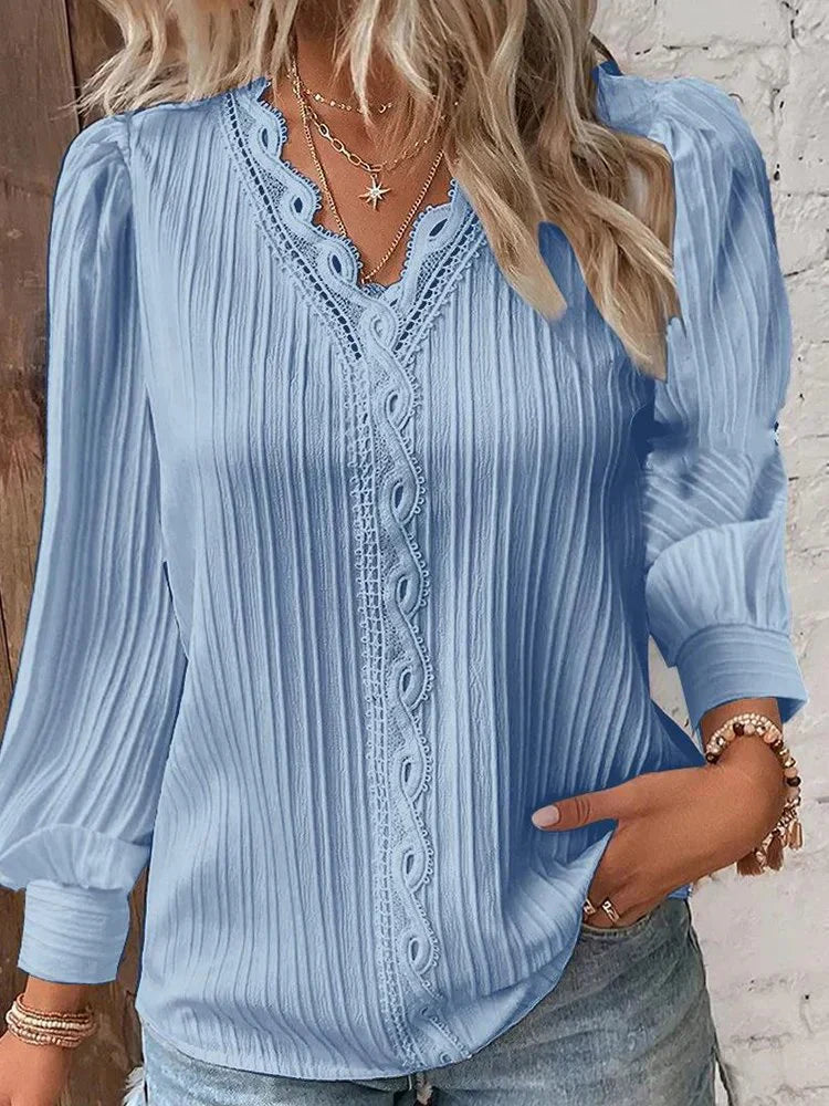 Ysadora – Blusa in cotone con scollo a V