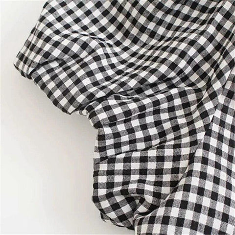 Melisandra – Abito in cotone a quadretti