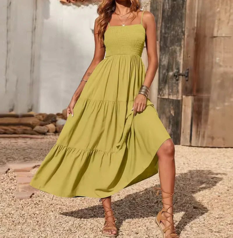Eliadora – Abito maxi elegante con balze
