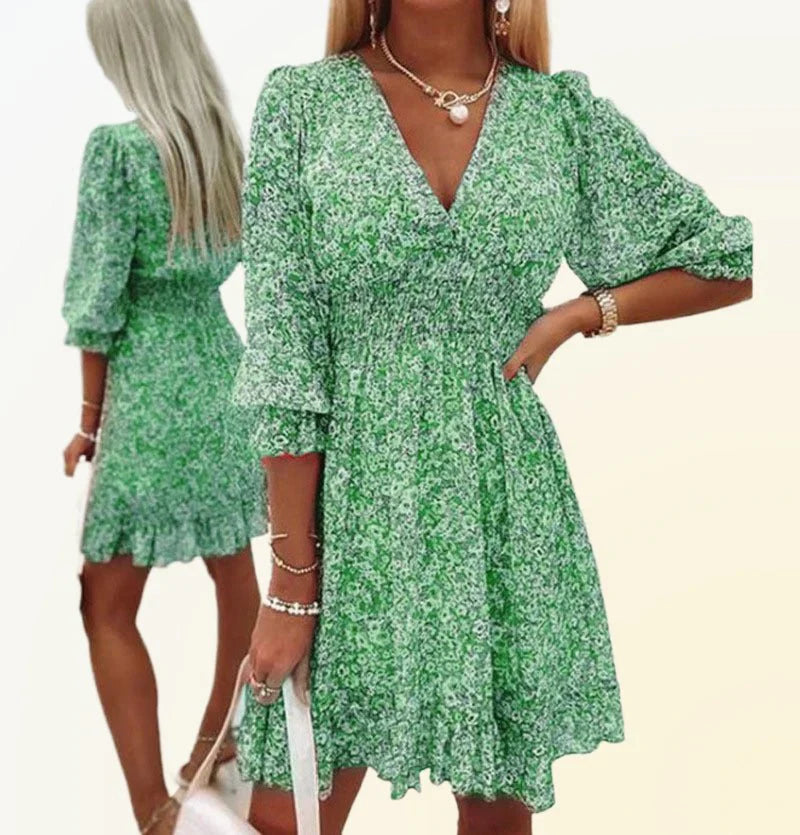 Zyelle – Abito floreale con scollo a V