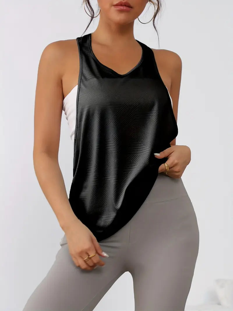 Nyxaria – Canotta traspirante con schiena scoperta e schiena scoperta