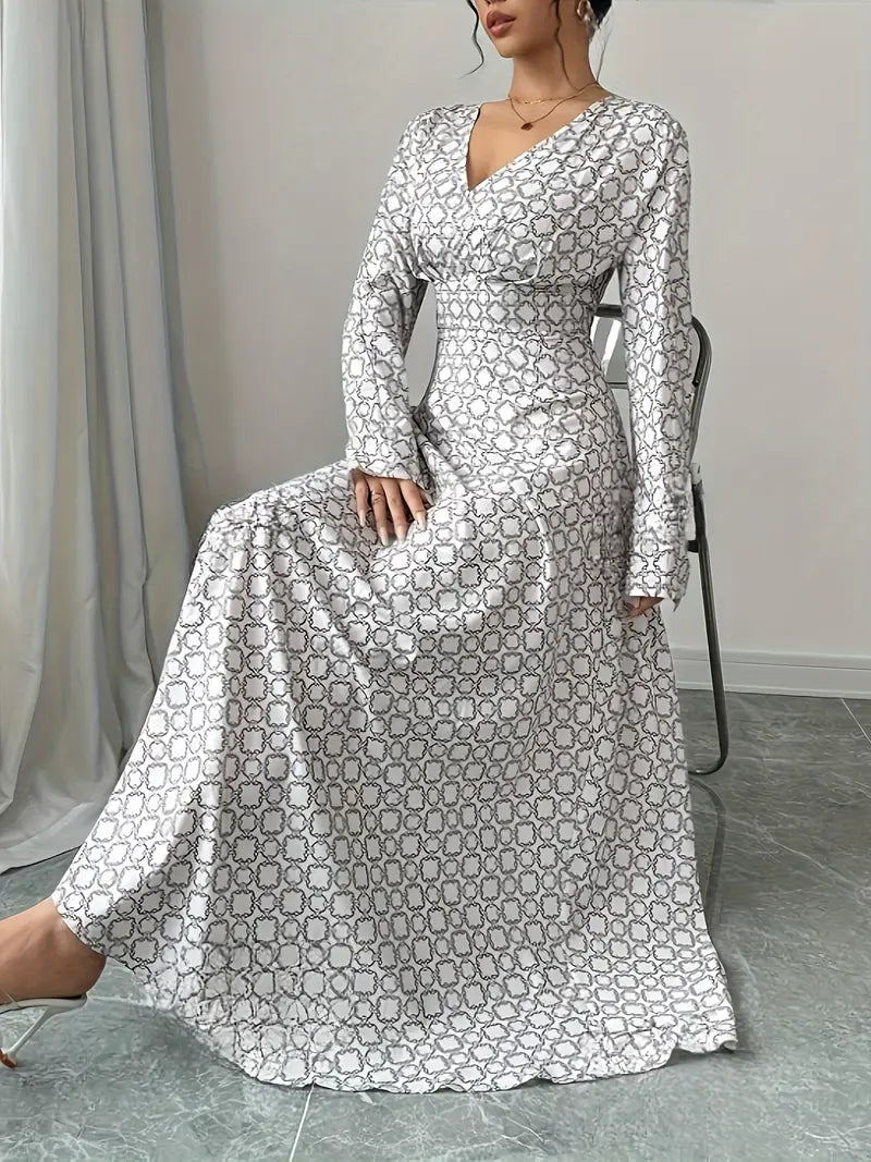 Shula – Abito maxi elegante con maniche lunghe