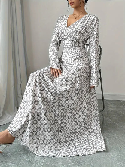 Shula – Abito maxi elegante con maniche lunghe