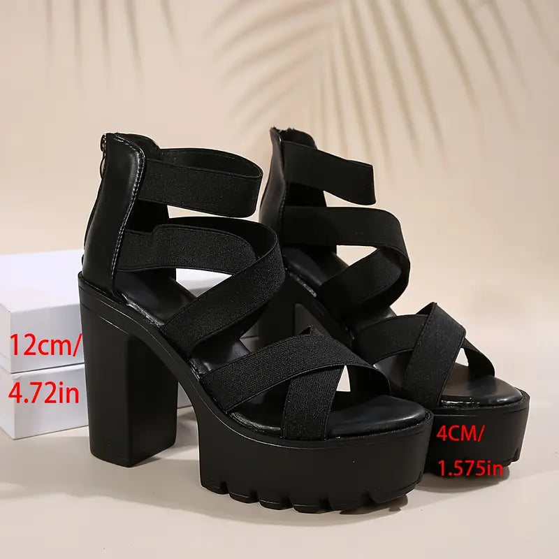 Kaevia – Sandali con plateau e tacco a blocco