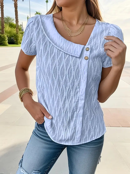 Agatha – Elegante camicetta asimmetrica