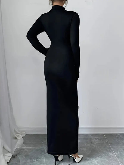 Fabiola – Elegante abito midi nero