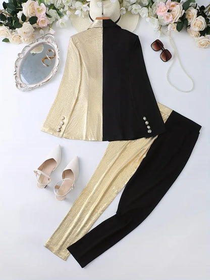 Rei – Elegante set da due pezzi color block