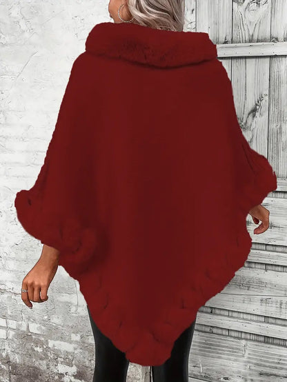 Dahlia – Maglione lavorato a maglia stile poncho