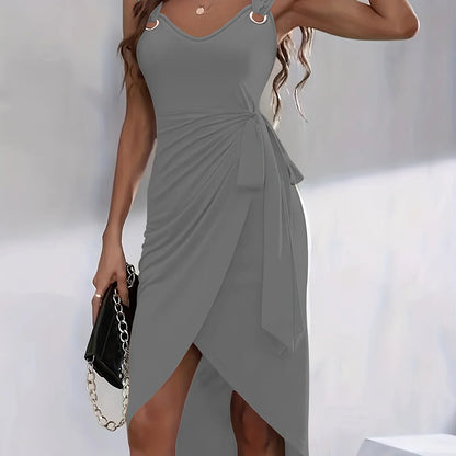 Liorisa – Elegante vestito aderente asimmetrico