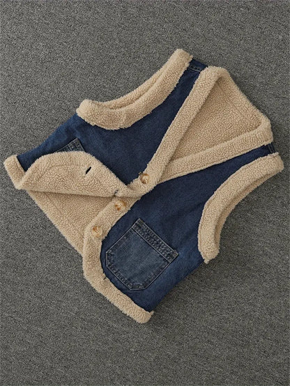 Hedda – Gilet in denim di pile