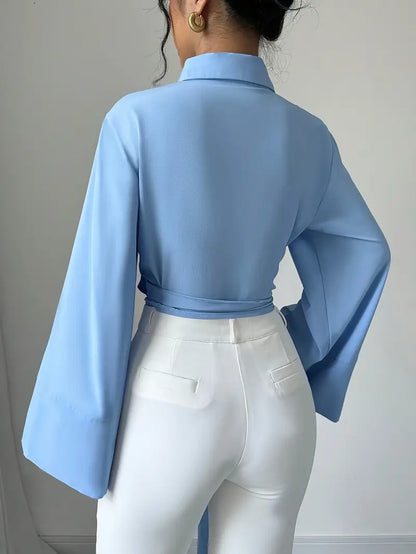 Saga – Blusa elegante a maniche lunghe