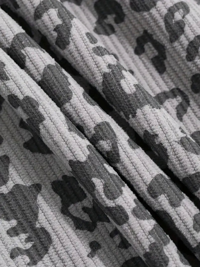 Erisen – Pantaloni oversize eleganti con stampa leopardata