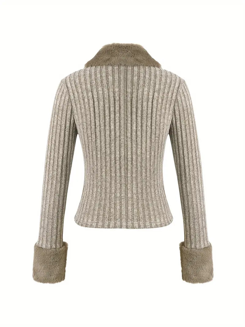 Jyoti – Elegante maglione con cerniera