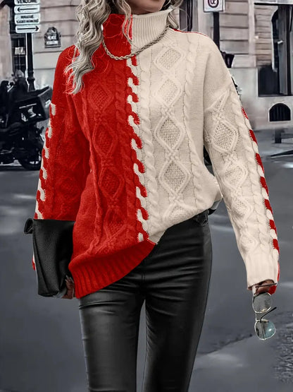 Merla - Maglione dolcevita lavorato a maglia grossa