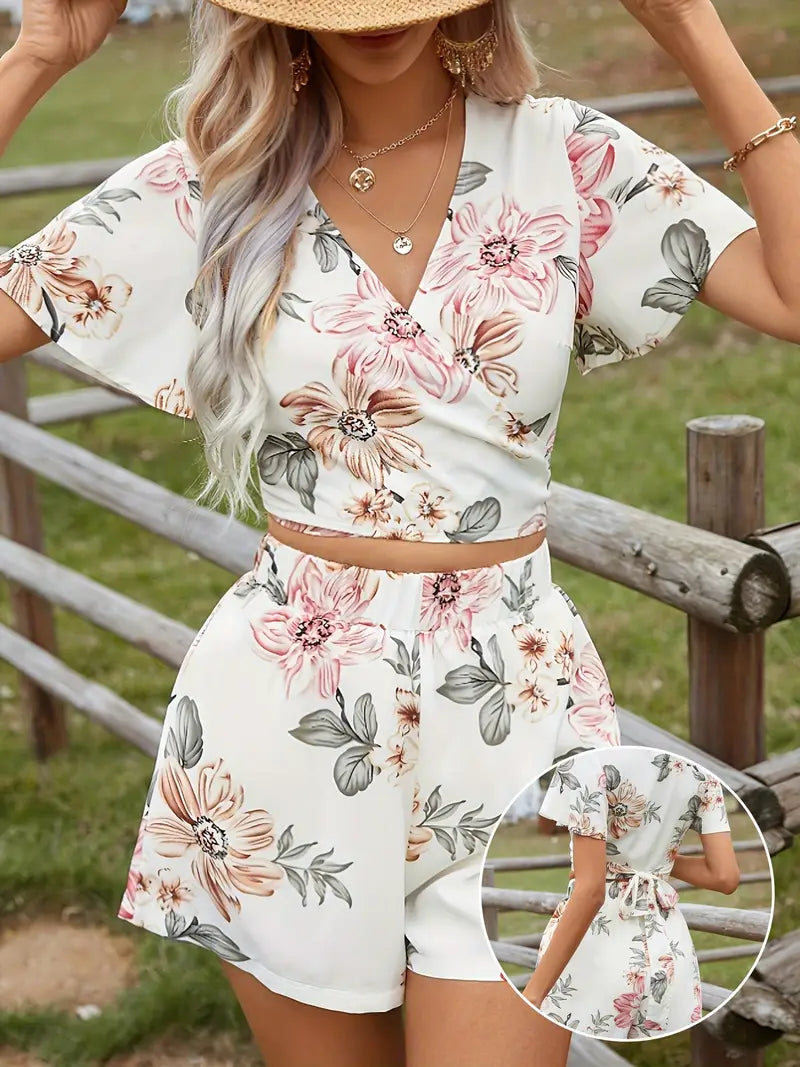 Amor – Due pezzi con motivo floreale