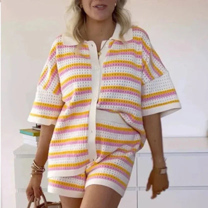 Dahlia – Elegante completo in maglia a due pezzi