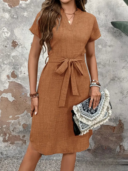 Vaeloria – Abito in cotone a maniche corte