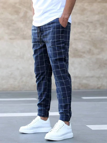 Henry - Pantaloni eleganti con motivo a griglia