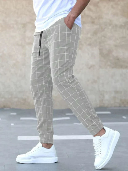 Henry - Pantaloni eleganti con motivo a griglia