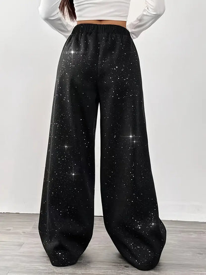 Zyraia – Pantaloni eleganti con gamba ampia e stampa