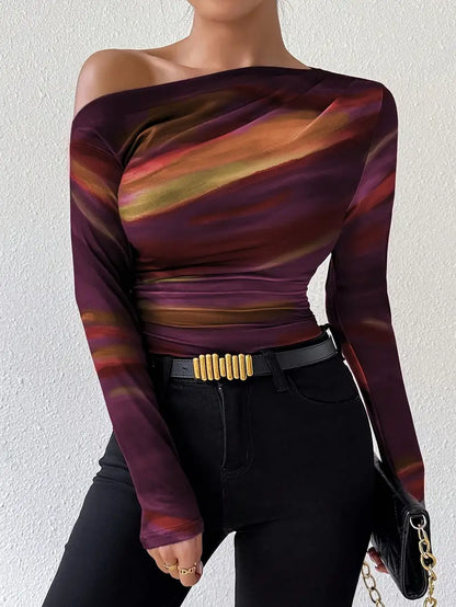 Mello – Top elegante con spalle scoperte