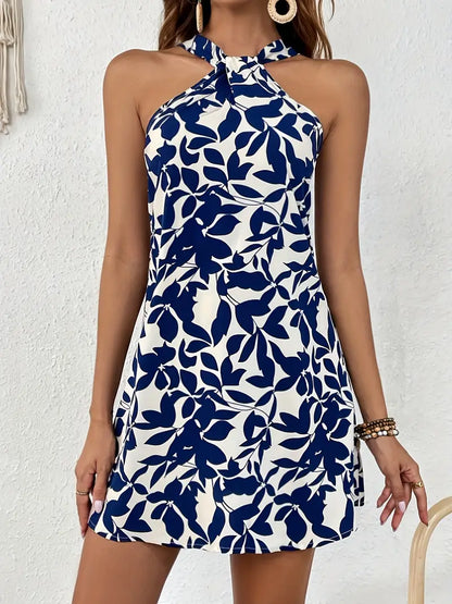 Kale – Elegante miniabito con scollo all'americana