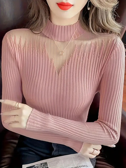 Klea – Top elegante in maglia a coste