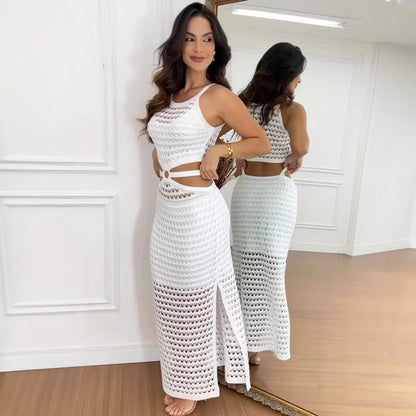 Lolita – Bellissimo abito lungo all'uncinetto