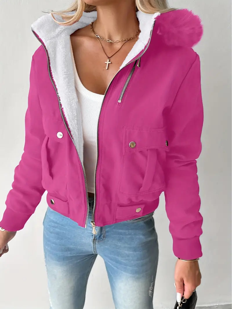 Barbara – Giacca corta realizzata in felpa di cotone