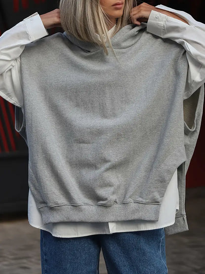 Ditta – Felpa con cappuccio alla moda in cotone