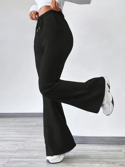 Manju – Pantaloni jogging a zampa in cotone