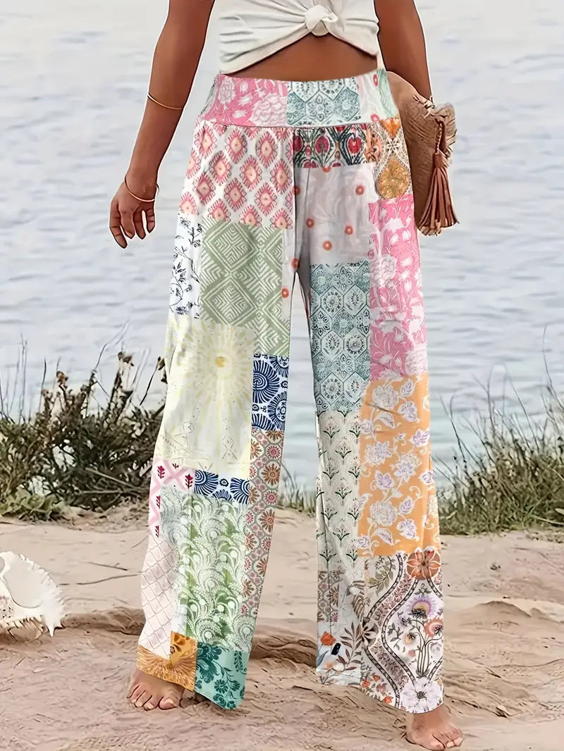 Calistra – Pantaloni eleganti con stampa colorata