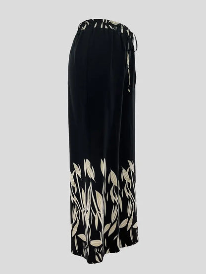 Sinthora – Pantaloni eleganti con gamba larga e stampa