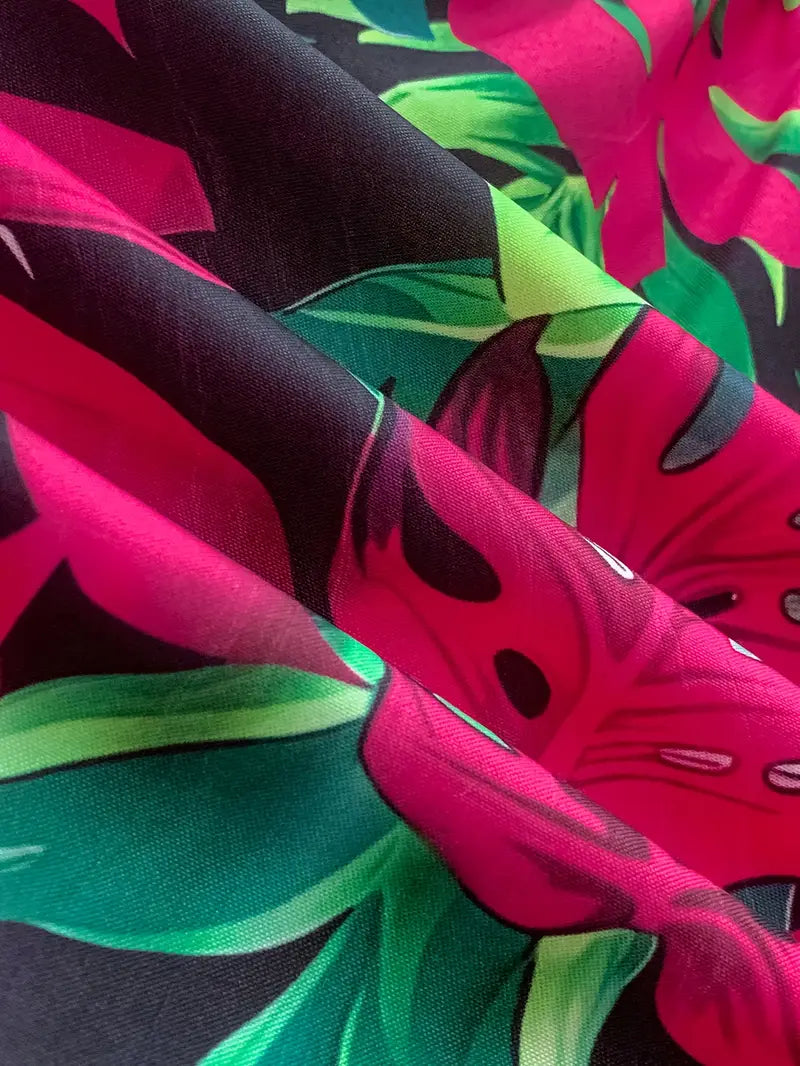 Elkie – Set composto da canotta in cotone a coste e pantaloncini stampati