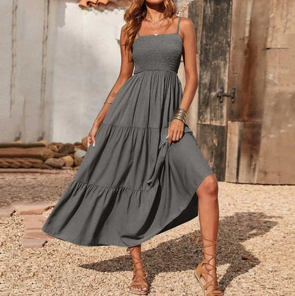 Eliadora – Abito maxi elegante con balze