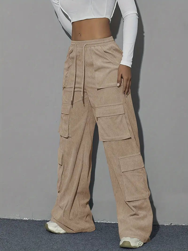 Luneth – Pantaloni cargo oversize alla moda