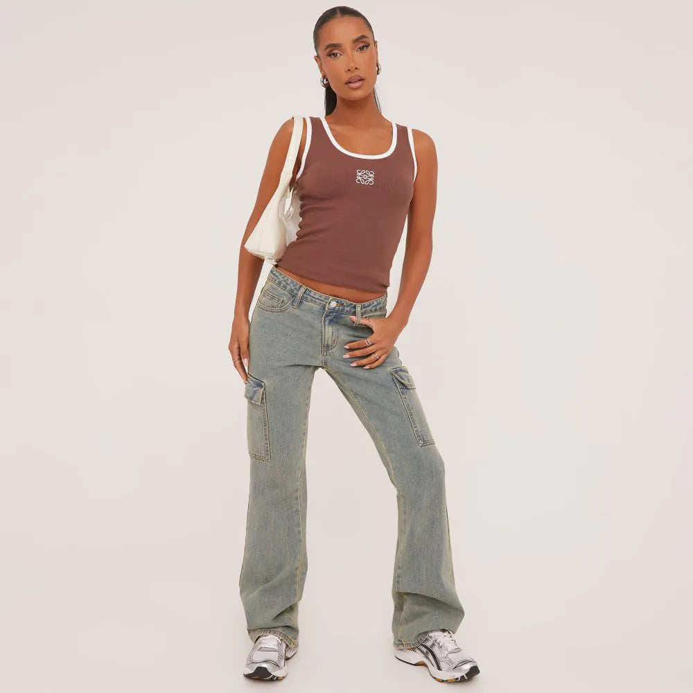 Mireya – Canotta in maglia di cotone a coste