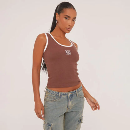 Mireya – Canotta in maglia di cotone a coste