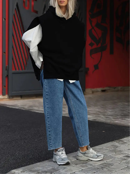 Ditta – Felpa con cappuccio alla moda in cotone