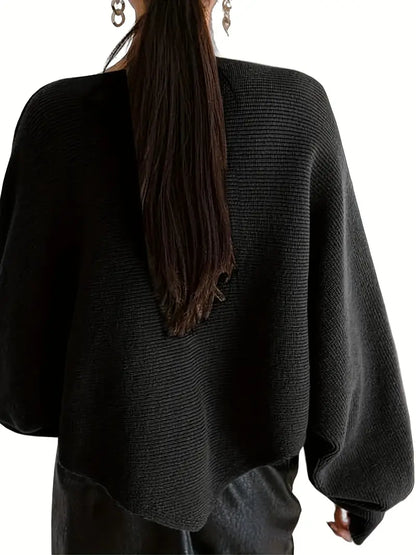 Meddie – Elegante maglione lavorato a maglia con maniche a pipistrello