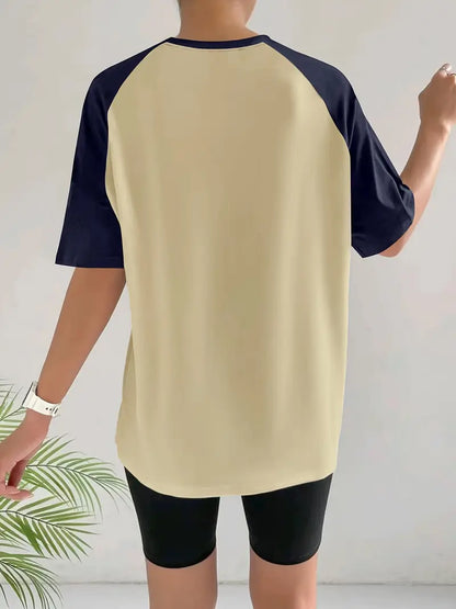 Vallorelle – Elegante t-shirt color block