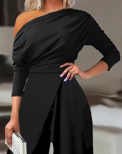 Amoura – Raffinata tuta con spalle scoperte